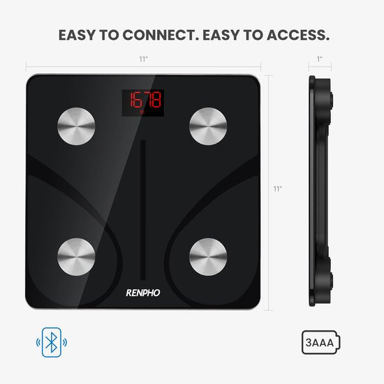 Renpho Elis 1 slimme weegschaal - bluetooth - 13 lichaamsmetingen - app