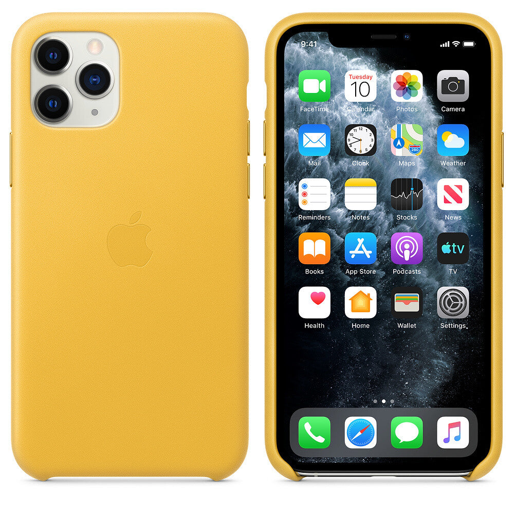 Apple iPhone 11 Pro Leather Case - Geel