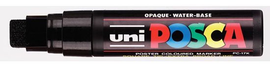 Uni Posca verfmarker - 17K - Zwart