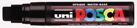 Uni Posca verfmarker - 17K - Zwart