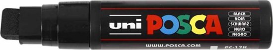 Uni Posca verfmarker - 17K - Zwart