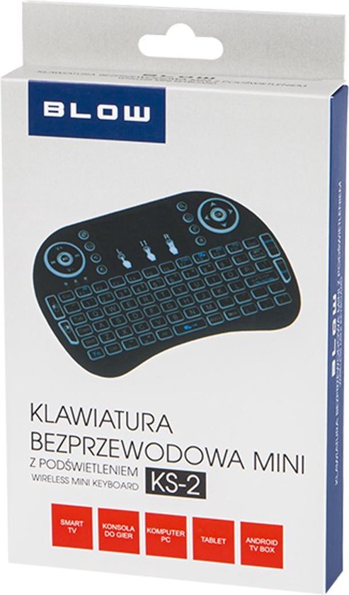 Prolech Blow KS-2 mini keyboard - wireless with backlight and touchpad