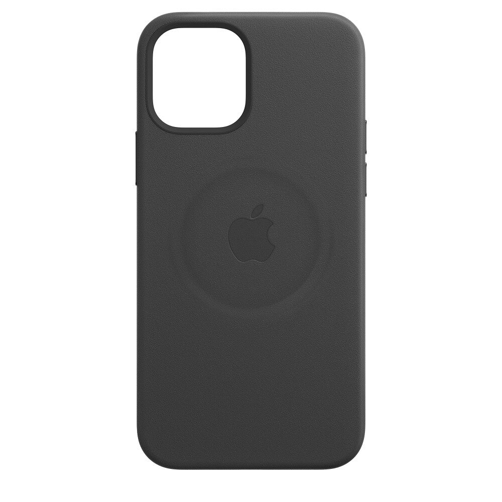 Apple iPhone 12 Pro Max Leather Case met MagSafe - Zwart