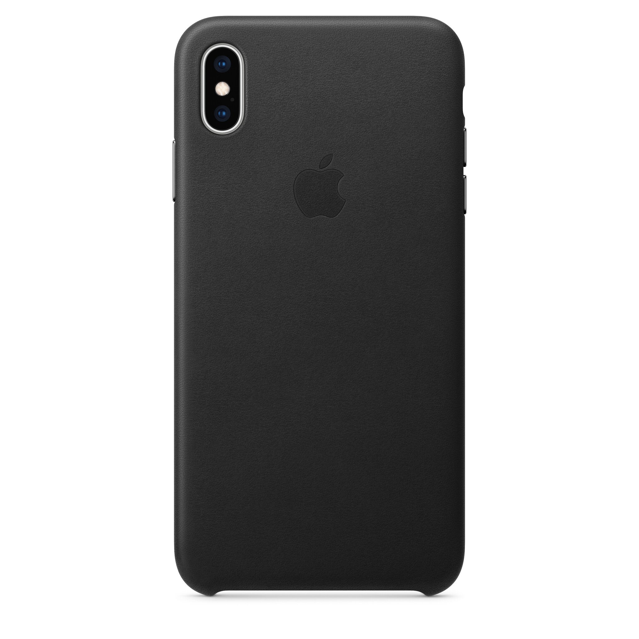 Apple iPhone Xs Max Leather Case - Zwart