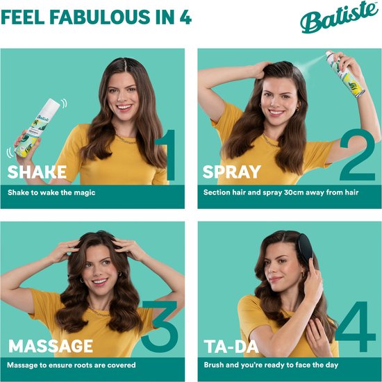 Batiste droogshampoo - Hint of Colour Medium Brunette - 200 ml