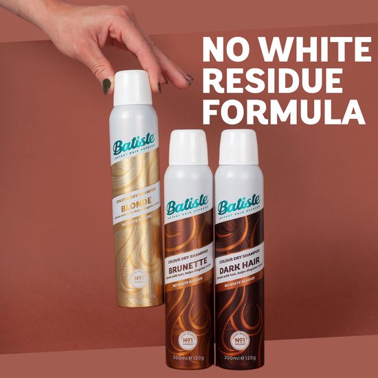 Batiste droogshampoo - Hint of Colour Medium Brunette - 200 ml