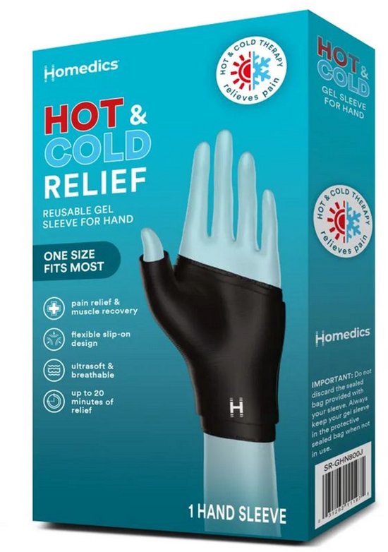 HoMedics polsbandage - compressie - warm- en koudtherapie - herbruikbaar