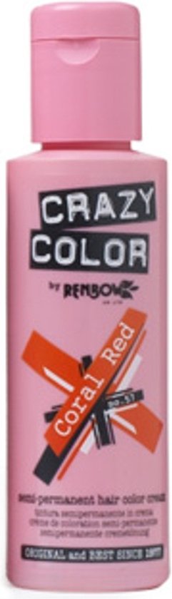 Crazy Color haarverf - Coral Red - 100 ml