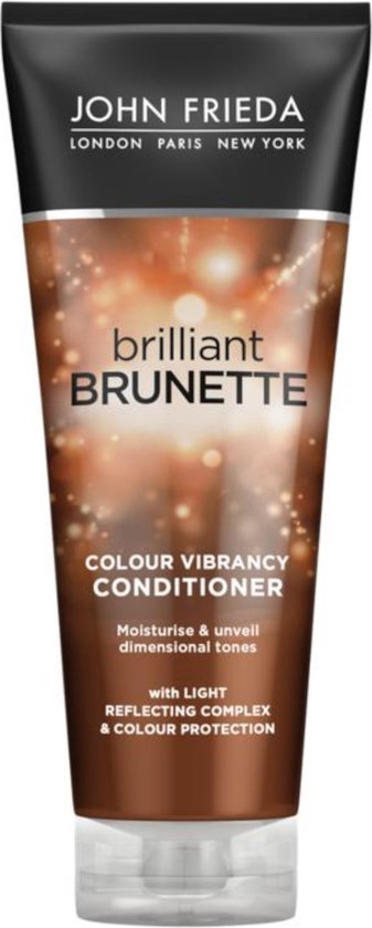 John Frieda Brilliant Brunette conditioner - voor droog haar - 250 ml