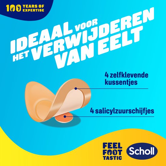 Scholl callus plasters - callus remover - 40% salicylic acid - 4 pack