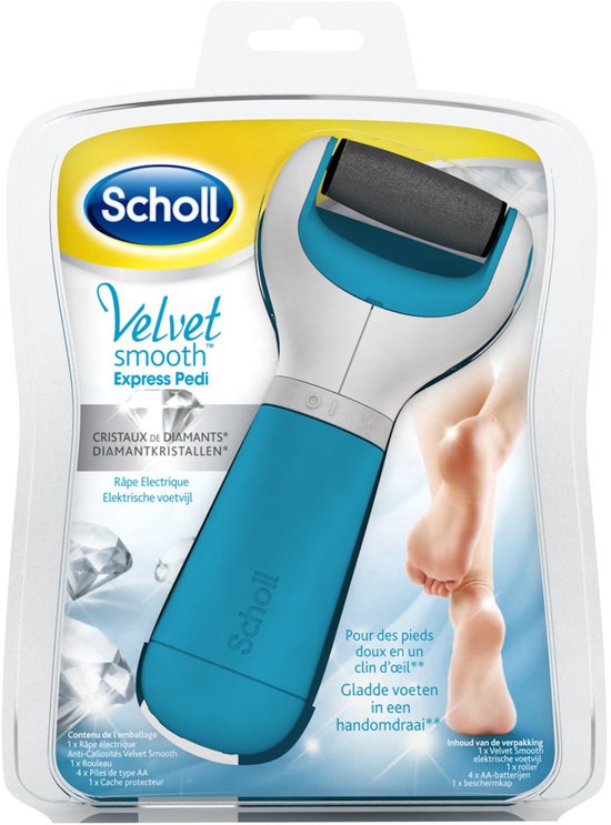 Scholl Velvet Smooth voetvijl - elektrisch en draadloos - eeltverwijderaar - exfoliatie en contour