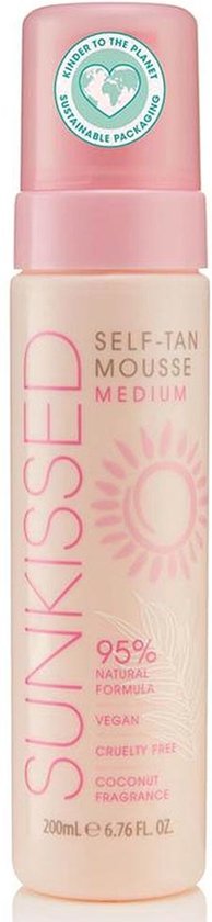 Sunkissed Self Tan Mousse zelfbruiner - medium - 200 ml