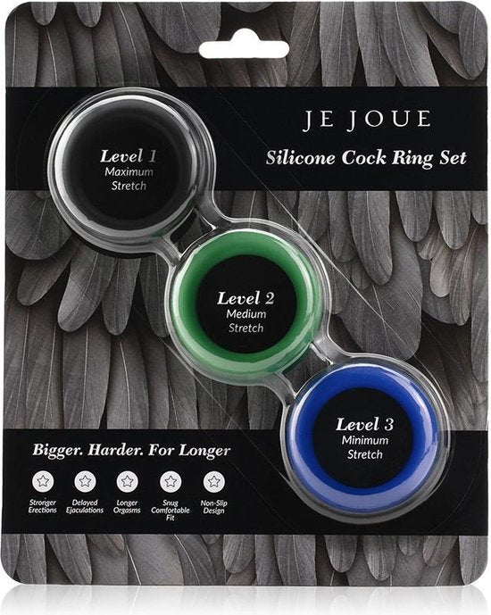 Je Joue cockring set van 3 - siliconen