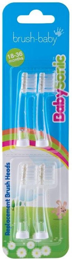Brush-Baby BabySonic opzetborstels set van 4 - 18-36 maanden