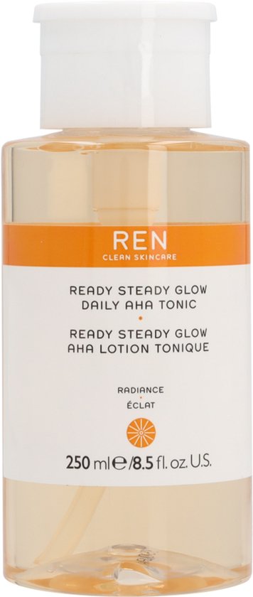 REN Radiance Ready Steady Glow tonic - daily AHA - 250 ml