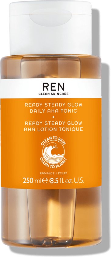 REN Radiance Ready Steady Glow tonic - daily AHA - 250 ml