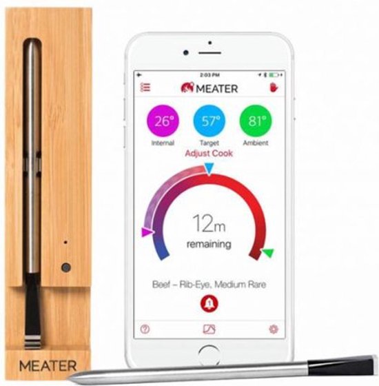 Meater Plus vleesthermometer - draadloos - keukenthermometer