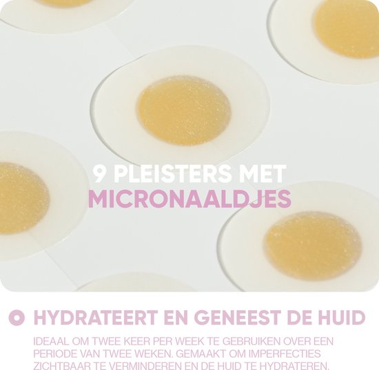 Breakout+aid microneedle patches - voor het gezicht - tegen pigmentvlekken en onzuiverheden - 9 stuks