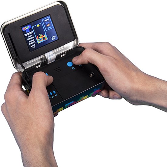 Tetris retro gaming handheld - metalen box