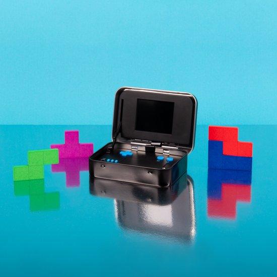 Tetris retro gaming handheld - metalen box