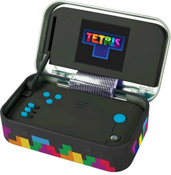 Tetris retro gaming handheld - metalen box