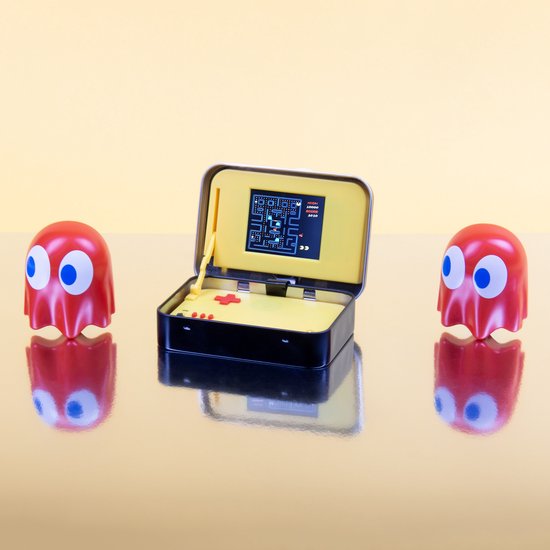 Pac-Man retro gaming handheld - in metalen box