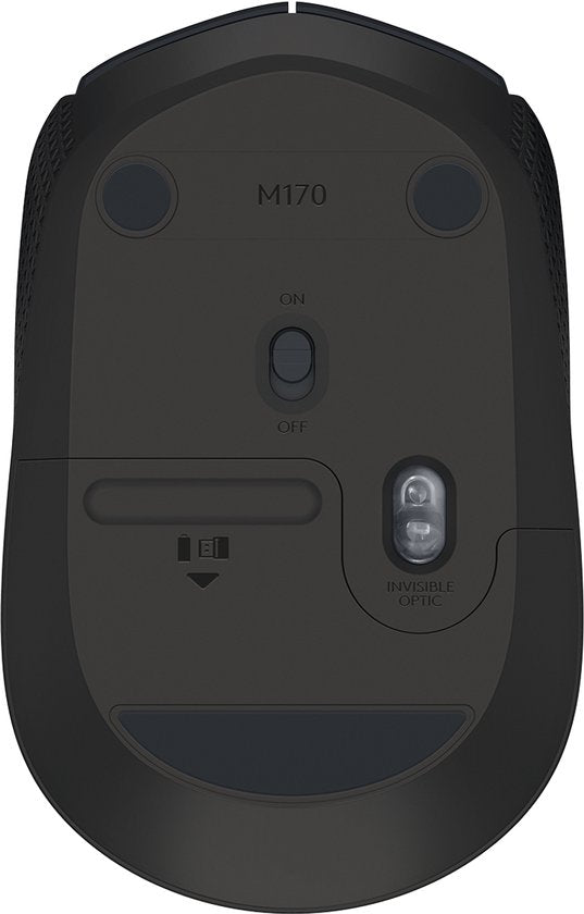 Logitech M170 draadloze muis - PC/Mac - USB mini receiver - Grijs