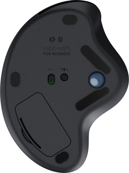 Logitech Ergo M575 for Business muis - draadloos bluetooth trackball rechtshandig - Graphite