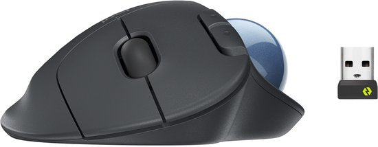 Logitech Ergo M575 for Business muis - draadloos bluetooth trackball rechtshandig - Graphite
