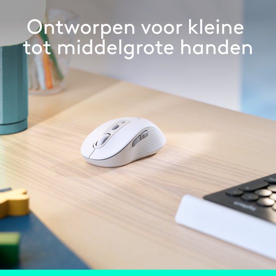Logitech Signature M650 muis - draadloos - Off White