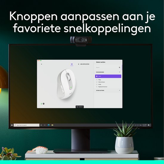 Logitech Signature M650 muis - draadloos - Off White