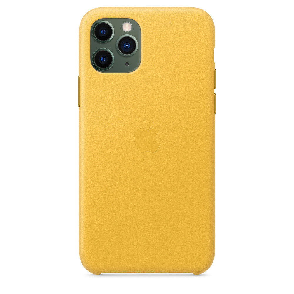 Apple iPhone 11 Pro Leather Case - Geel