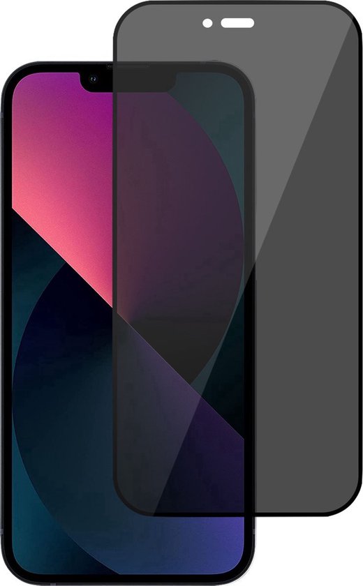 Nuglas Premium Privacy Screenprotector Voor iPhone 13/13 Pro/14/16e - Tempered Privacy Glass 5D