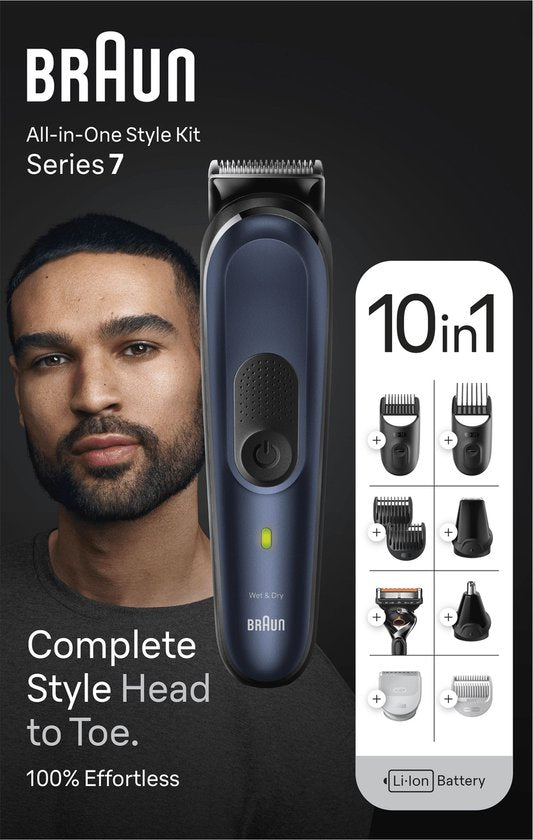 Braun Series 7 MGK7410 styling set - 10-in-1 - beard and body