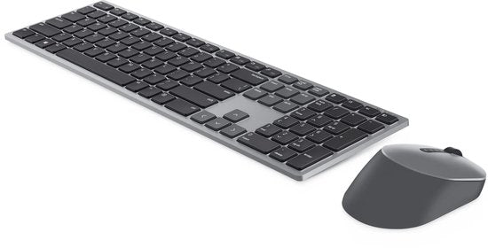 Dell KM7321W keyboard and mouse set - wireless - for PC and Mac - Titanium grey