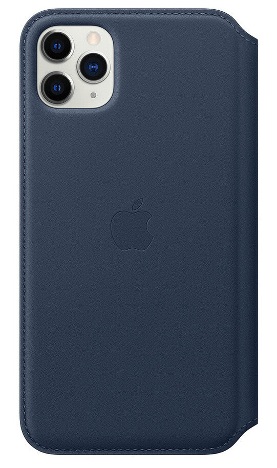 Apple iPhone 11 Pro Max Leather Folio - Diepzeeblauw