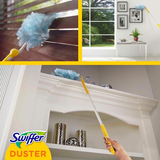 Swiffer Duster XXL starterkit - 1 vloerreiniger en 2 navullingen - tot 90 cm hoog