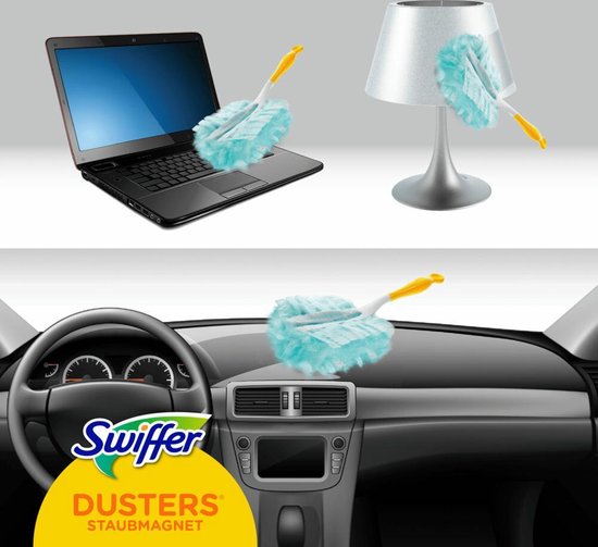 Swiffer Duster XXL starterkit - 1 vloerreiniger en 2 navullingen - tot 90 cm hoog