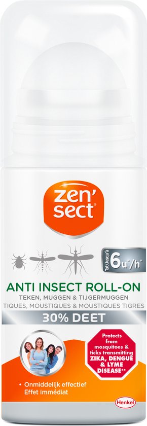 Zensect anti-insecten roller - 30% DEET - 50 ml