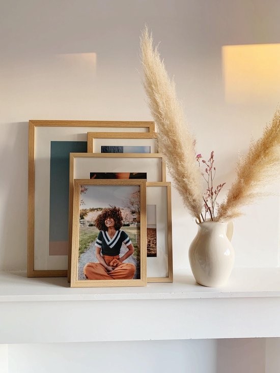 Deknudt Frames fotolijst - passe-partout 10×15/13×18 cm - Naturel