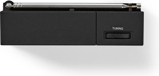 Nedis noodradio - draagbare zakradio op batterijen - AM/FM - Zwart
