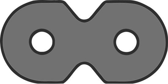 Nedis stroomkabel - Euro male naar IEC-320-C7 - recht - vernikkeld - plat PVC - 2 meter - Zwart