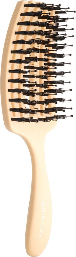 Olivia Garden Fingerbrush mini haarborstel - kids - Geel