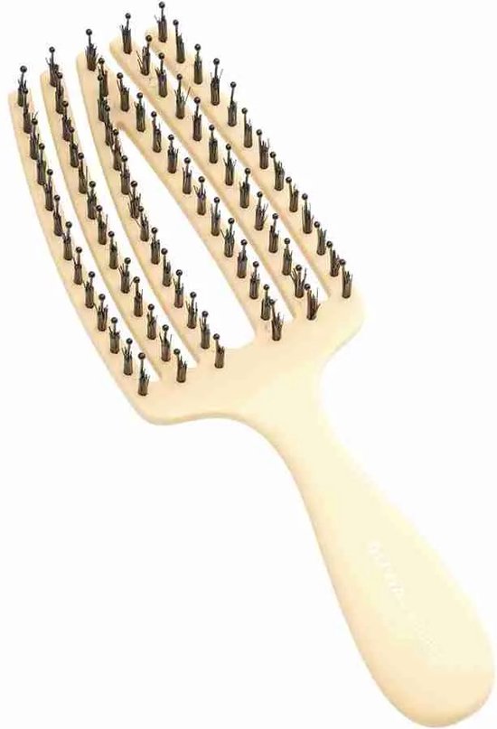 Olivia Garden Fingerbrush mini haarborstel - kids - Geel