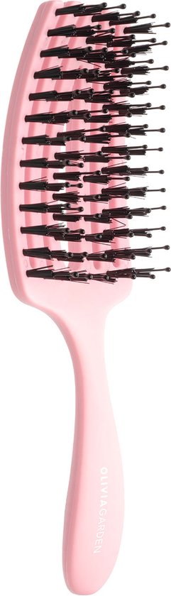 Olivia Garden Fingerbrush Care Mini Kids borstel - Roze