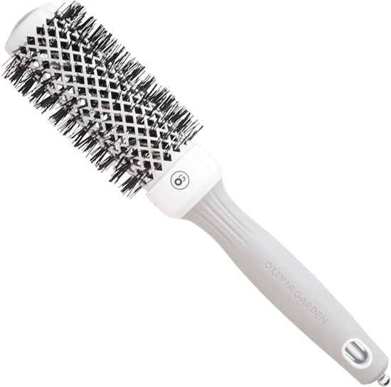 Olivia Garden Expert Blowout Shine föhnborstel - diameter 35 mm - Wit-grijs