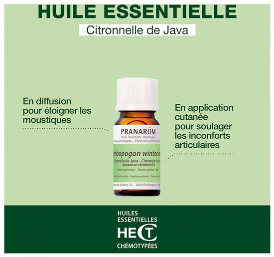 Pranarôm etherische olie - Java citroengras - 10 ml