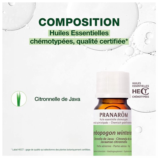 Pranarôm etherische olie - Java citroengras - 10 ml