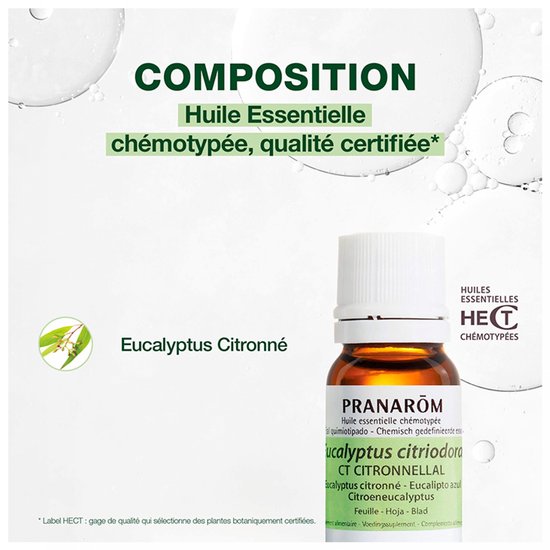 Pranarom etherische olie - citroen eucalyptus - 10 ml