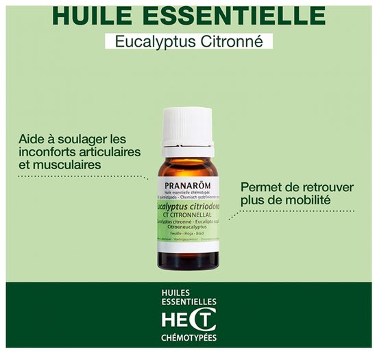 Pranarom etherische olie - citroen eucalyptus - 10 ml
